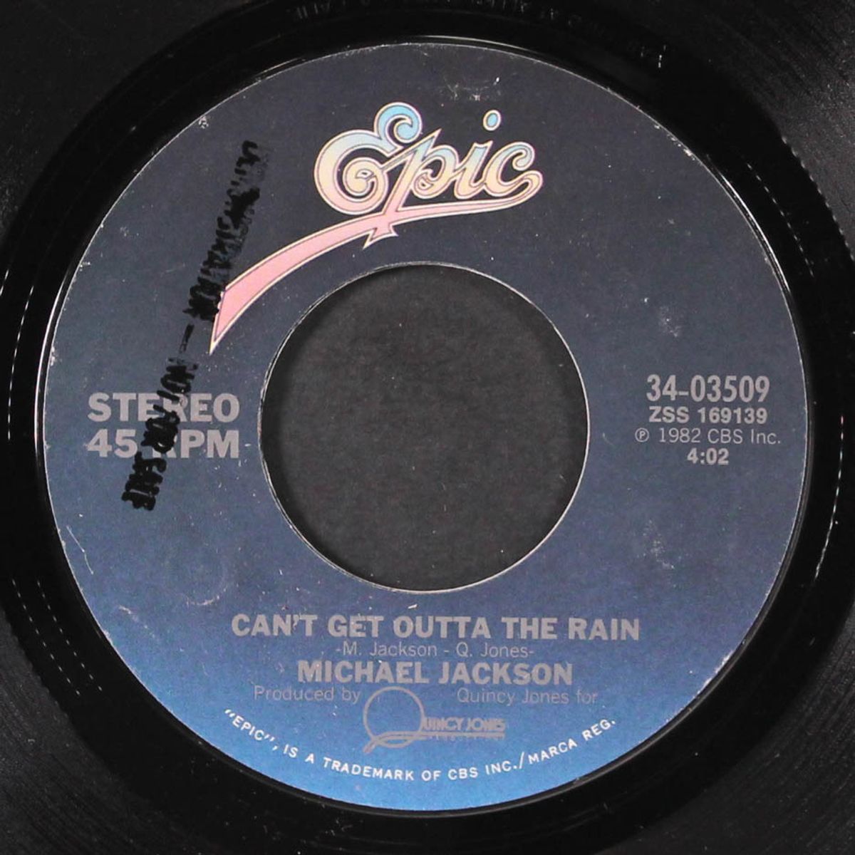 billie jean / can't get outta the rain by MICHAEL JACKSON