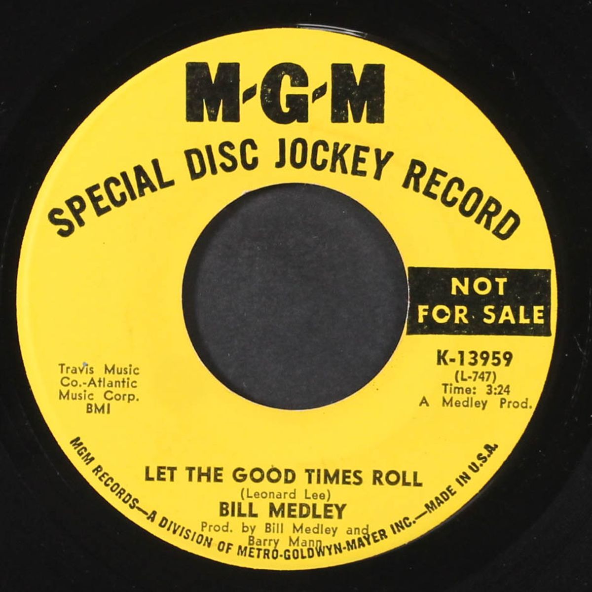 brown-eyed woman / let the good times roll by BILL MEDLEY