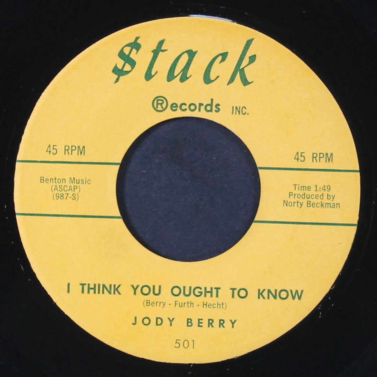 froggy / i think you ought to know by JODY BERRY