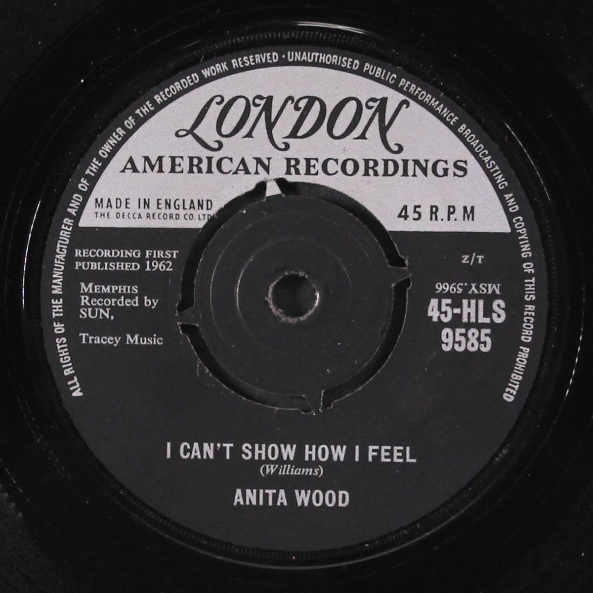 i'll wait forever / i can't show how i feel by ANITA WOOD