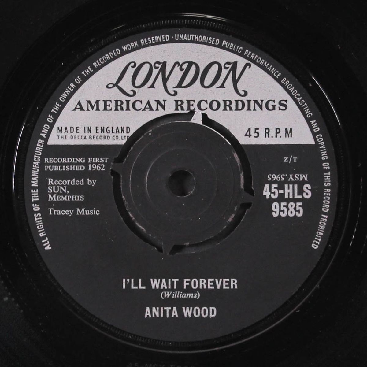 i'll wait forever / i can't show how i feel by ANITA WOOD