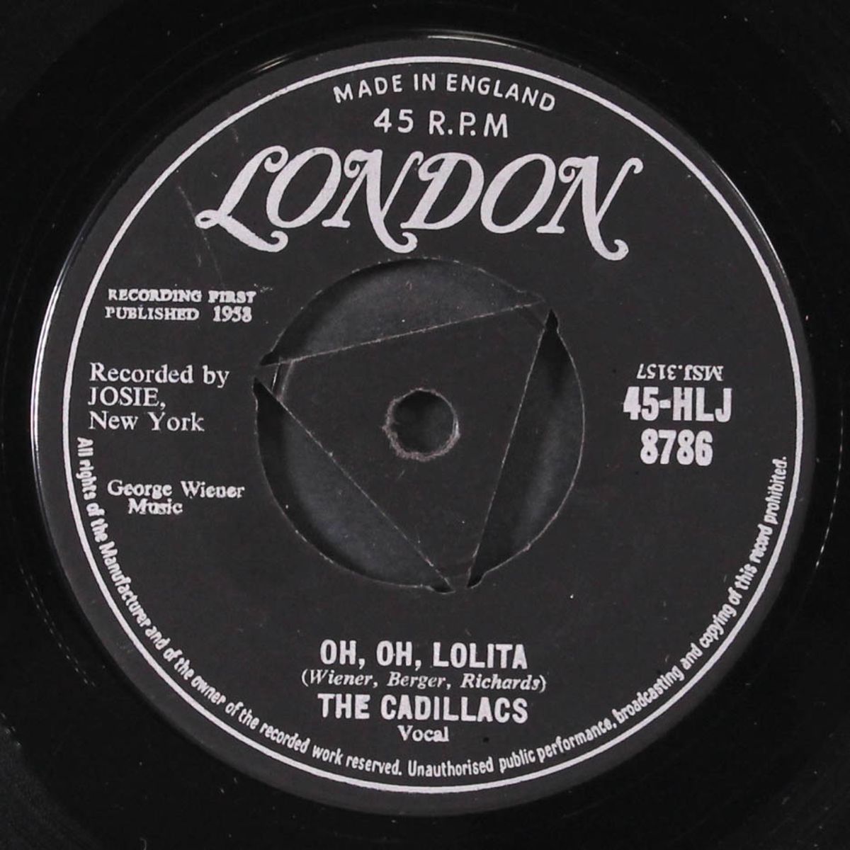 peek-a-boo / oh, oh, lolita by CADILLACS
