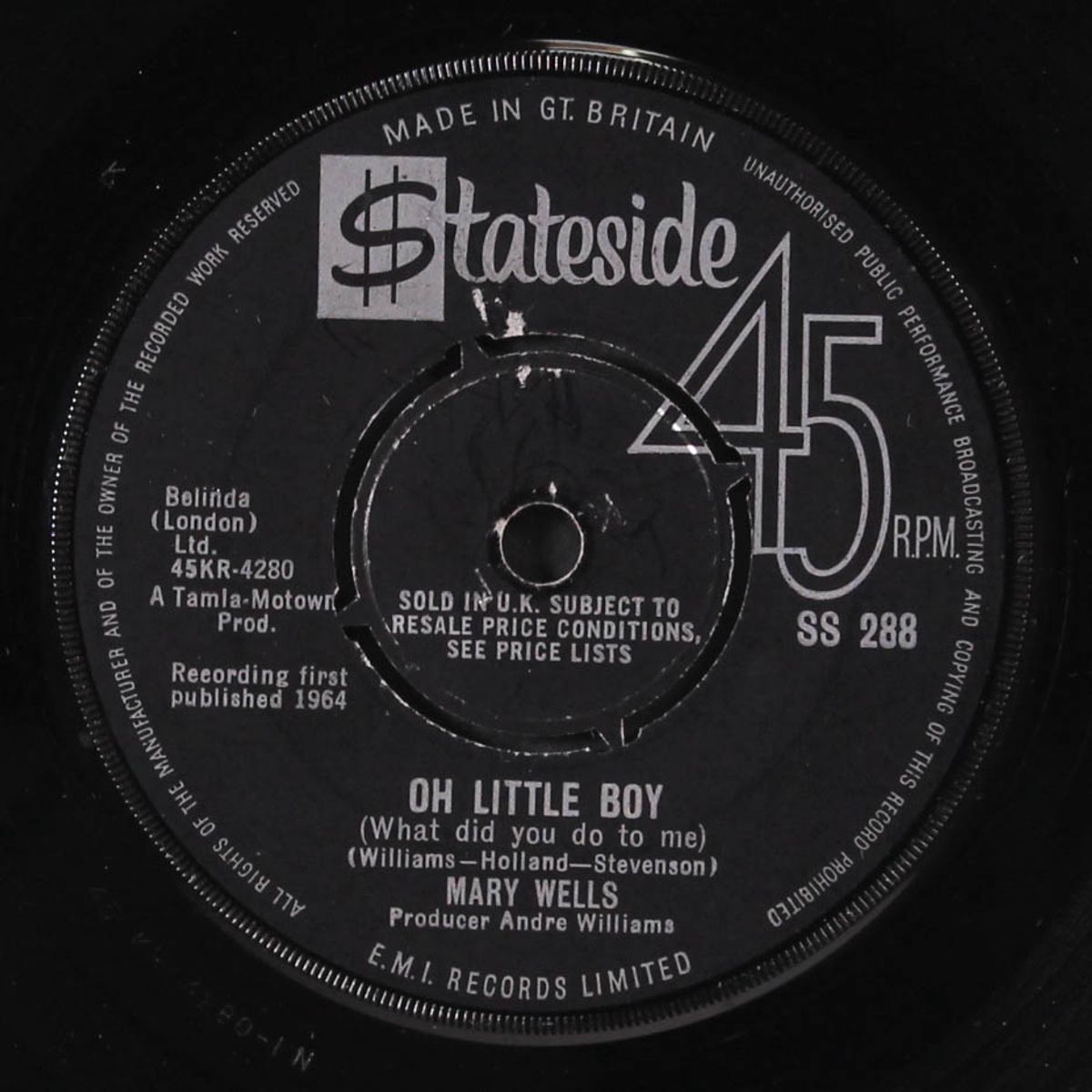 my guy / oh little boy by MARY WELLS