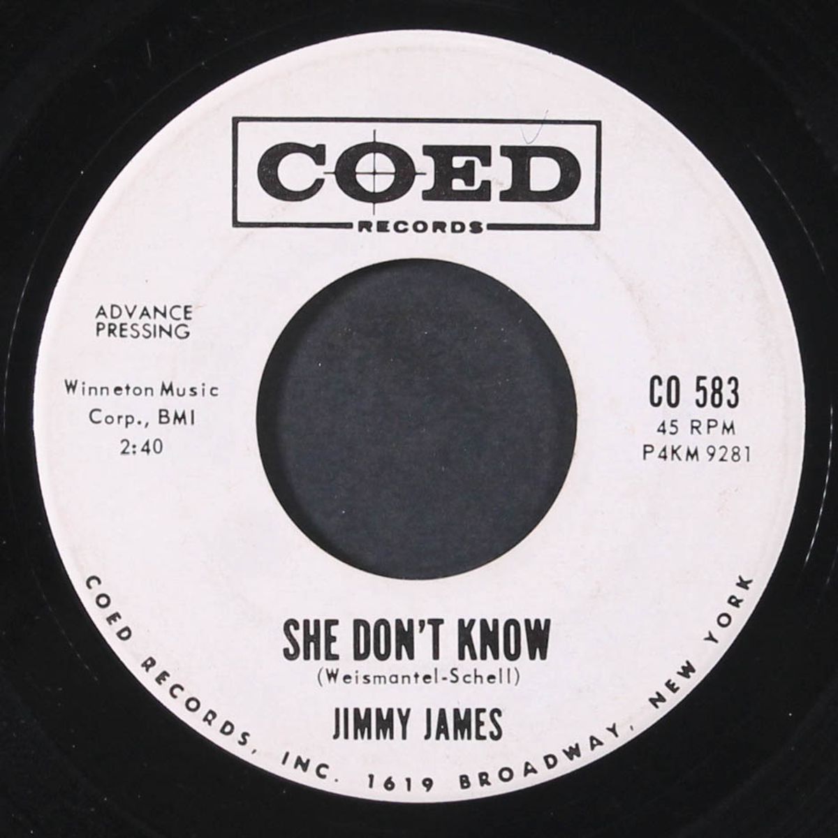 time's running out / she don't know by JIMMY JAMES