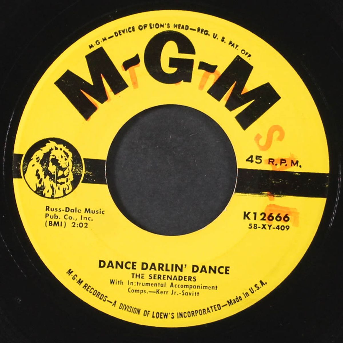 give me a girl / dance darlin' dance by SERENADERS