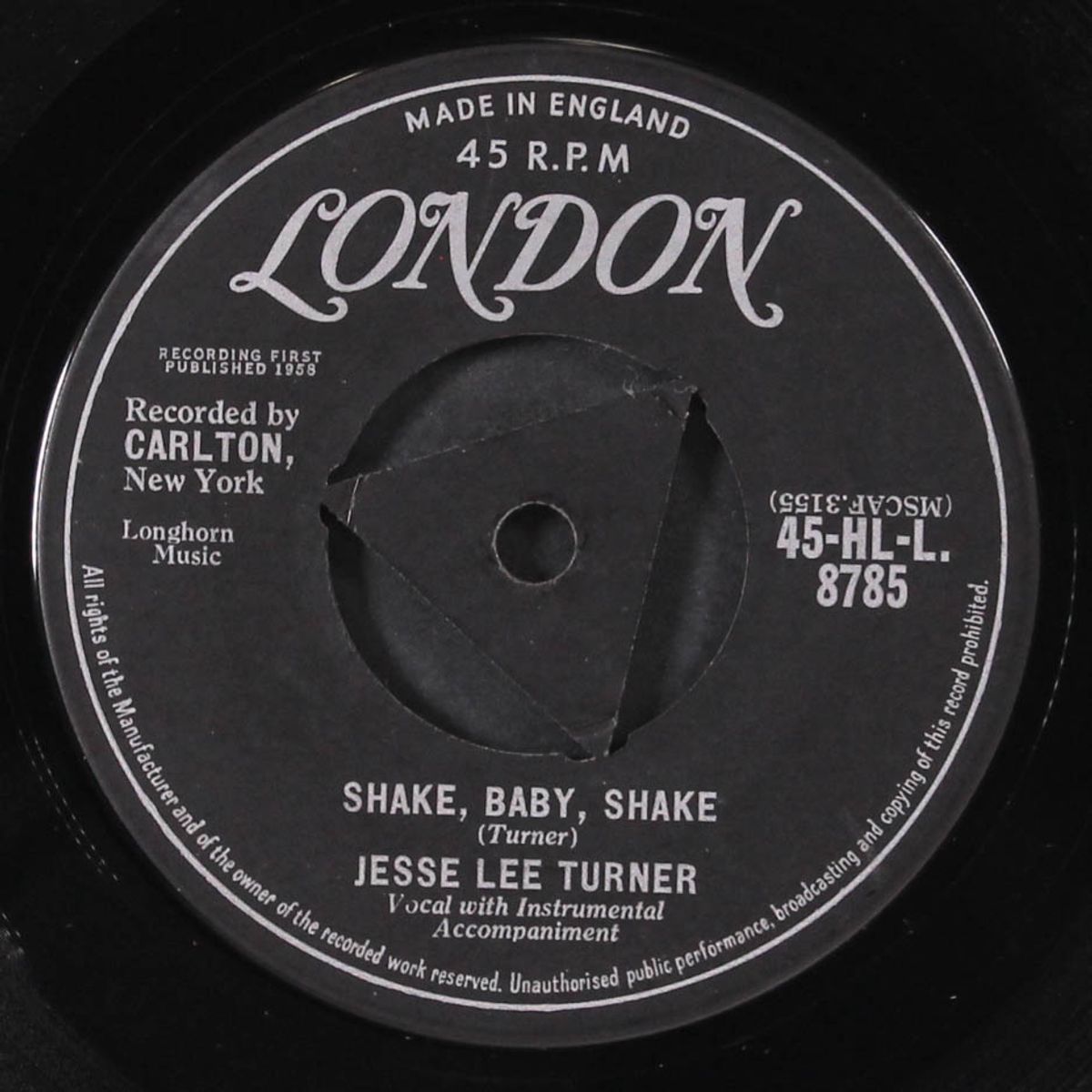 the little space girl / shake, baby, shake by JESSE LEE TURNER