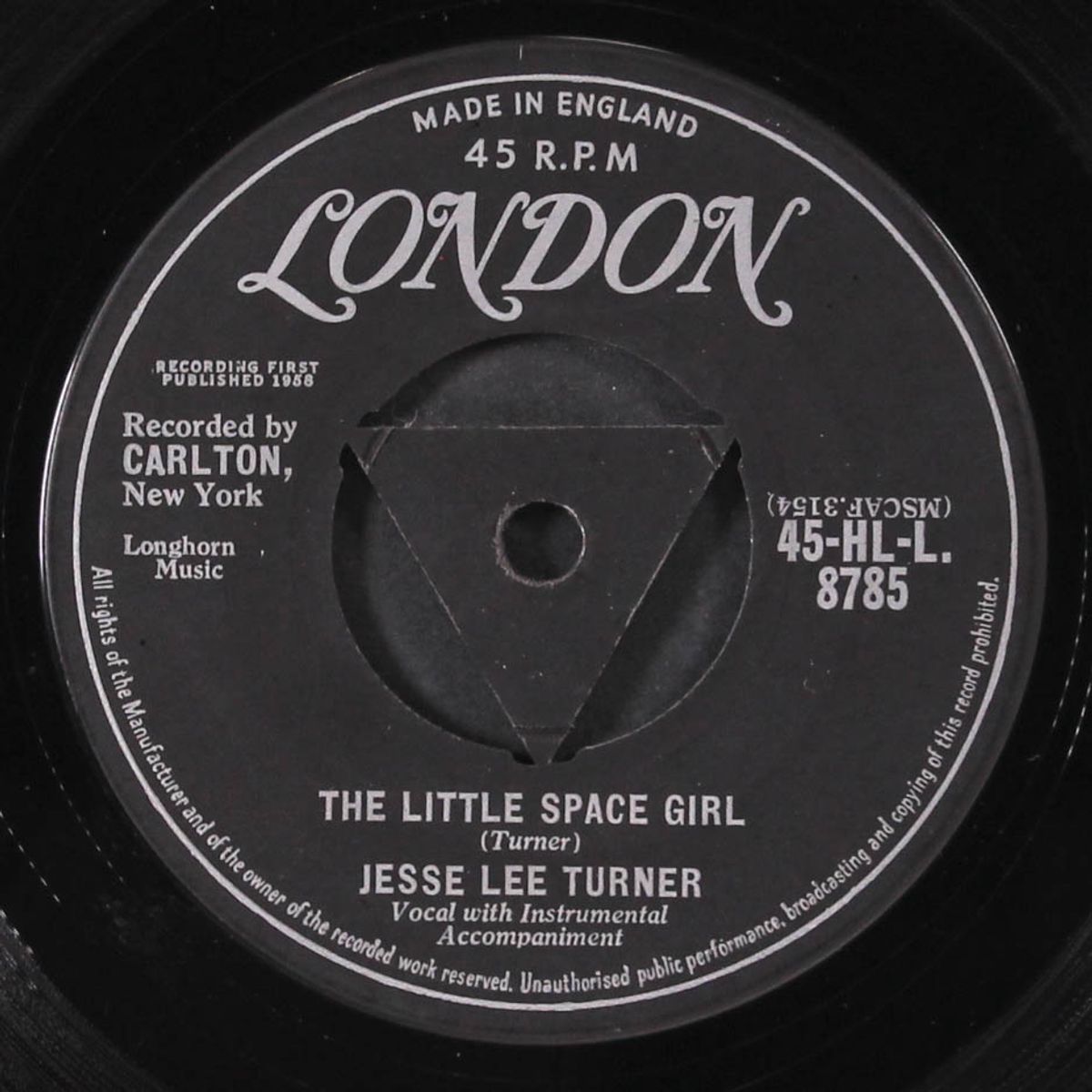 the little space girl / shake, baby, shake by JESSE LEE TURNER