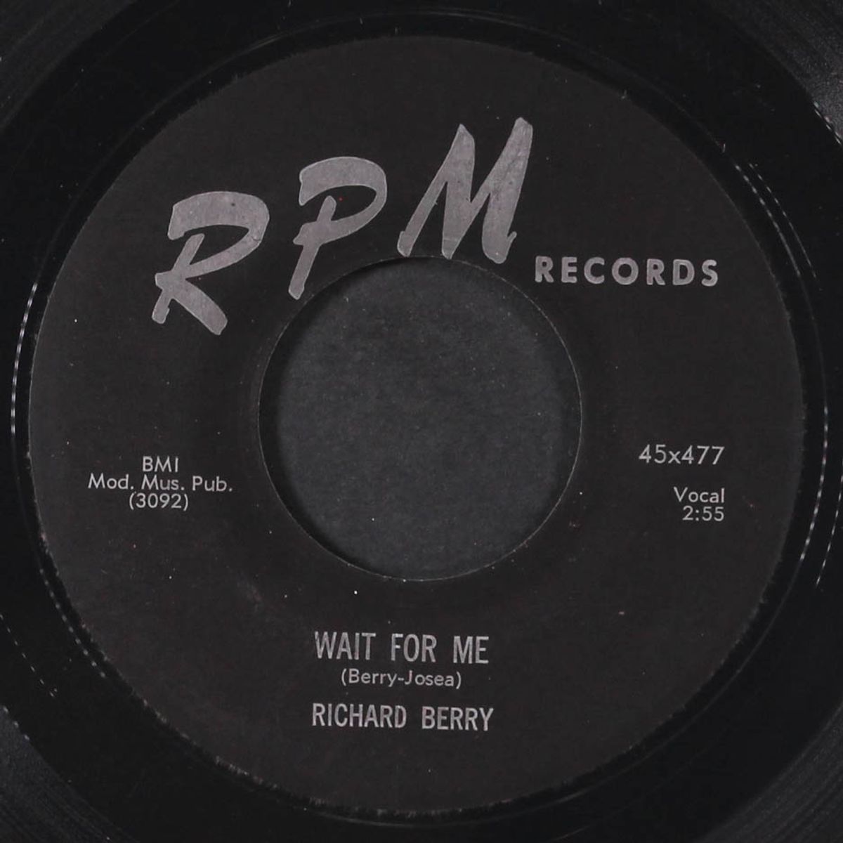 wait for me / good love by RICHARD BERRY