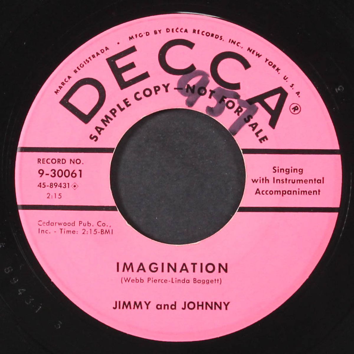 sweet love on my mind / imagination by JIMMY & JOHNNY