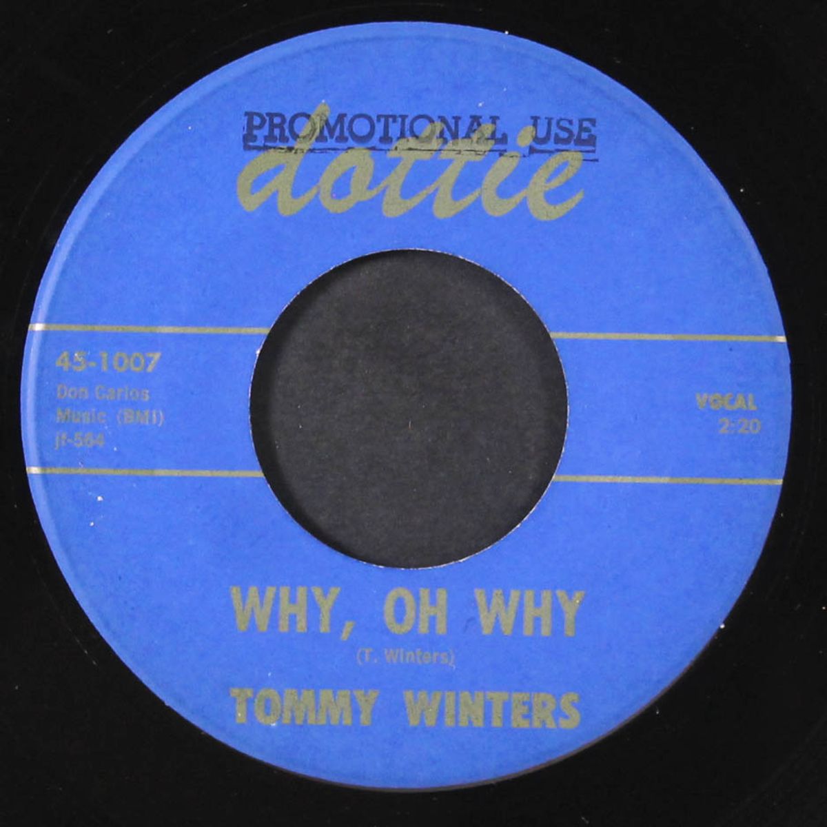 stop the clock / why, oh why by TOMMY WINTERS