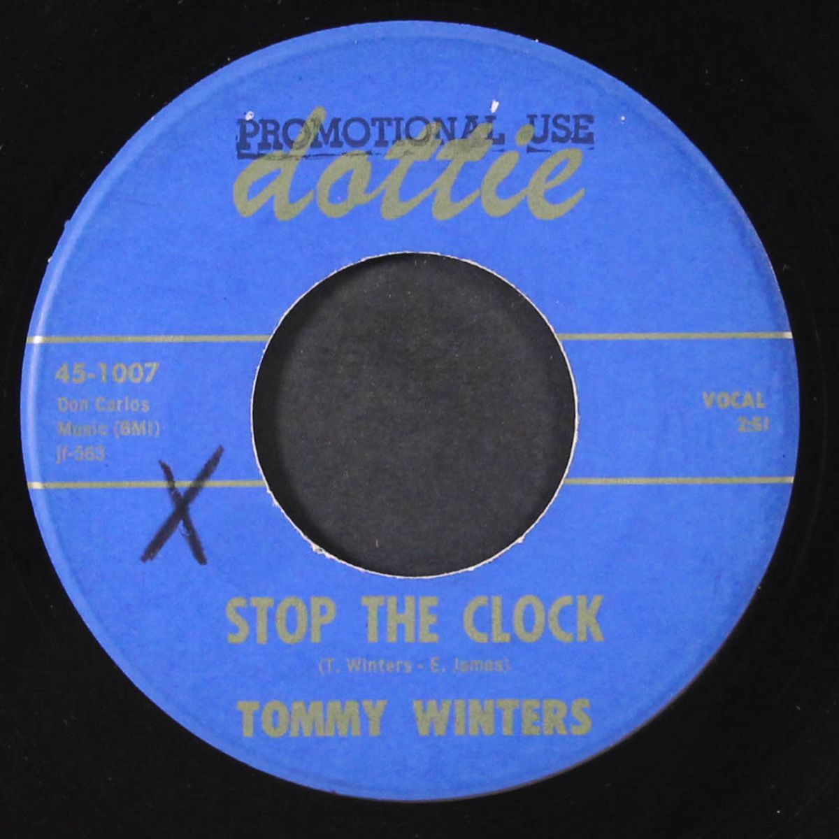 stop the clock / why, oh why by TOMMY WINTERS