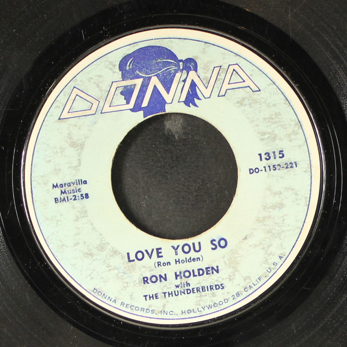 love you so / my babe by RON HOLDEN & THUNDERBIRDS