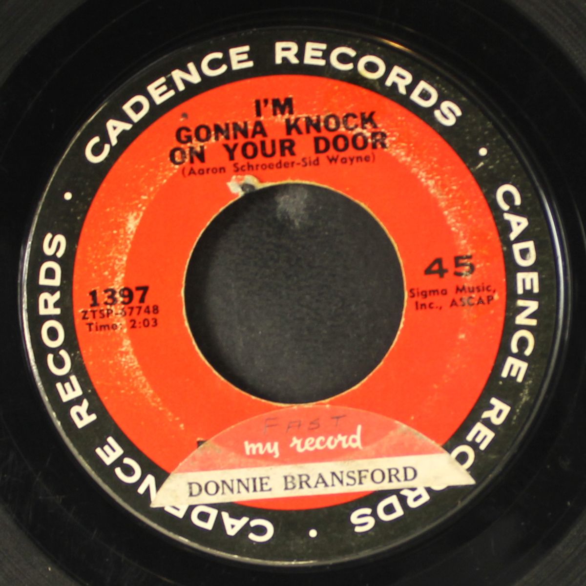 i'm gonna knock on your door / ain't gonna wash for a week by EDDIE HODGES