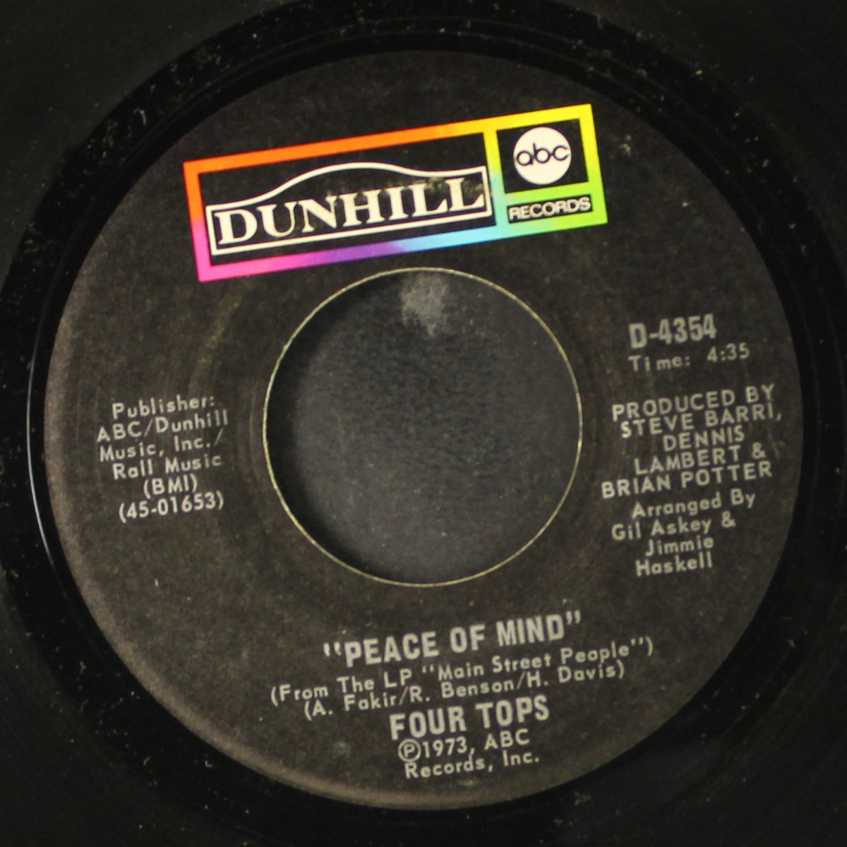 are you man enough / peace of mind by FOUR TOPS