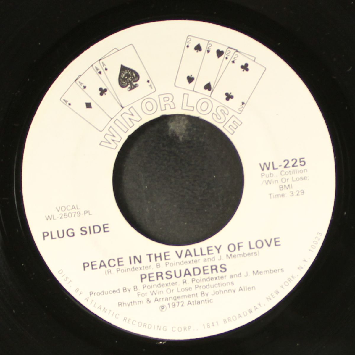 peace in the valley of love by PERSUADERS