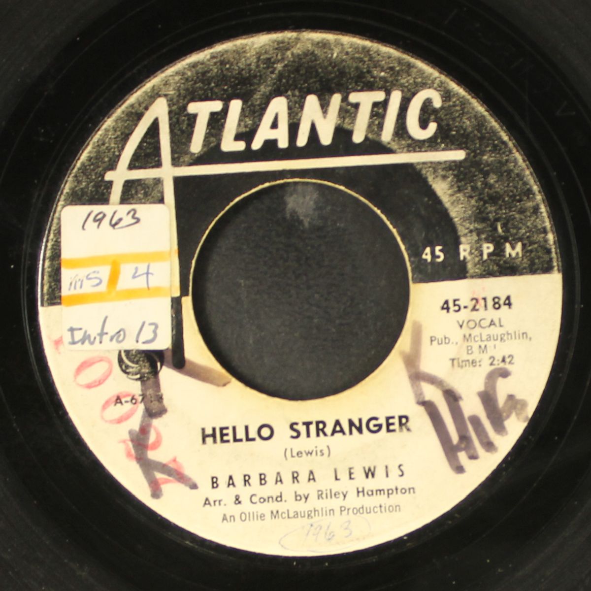 hello stranger / think a little sugar by BARBARA LEWIS