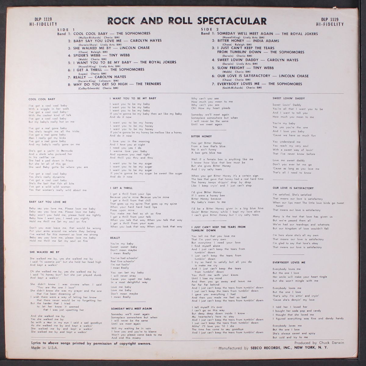 rock and roll spectacular by VARIOUS