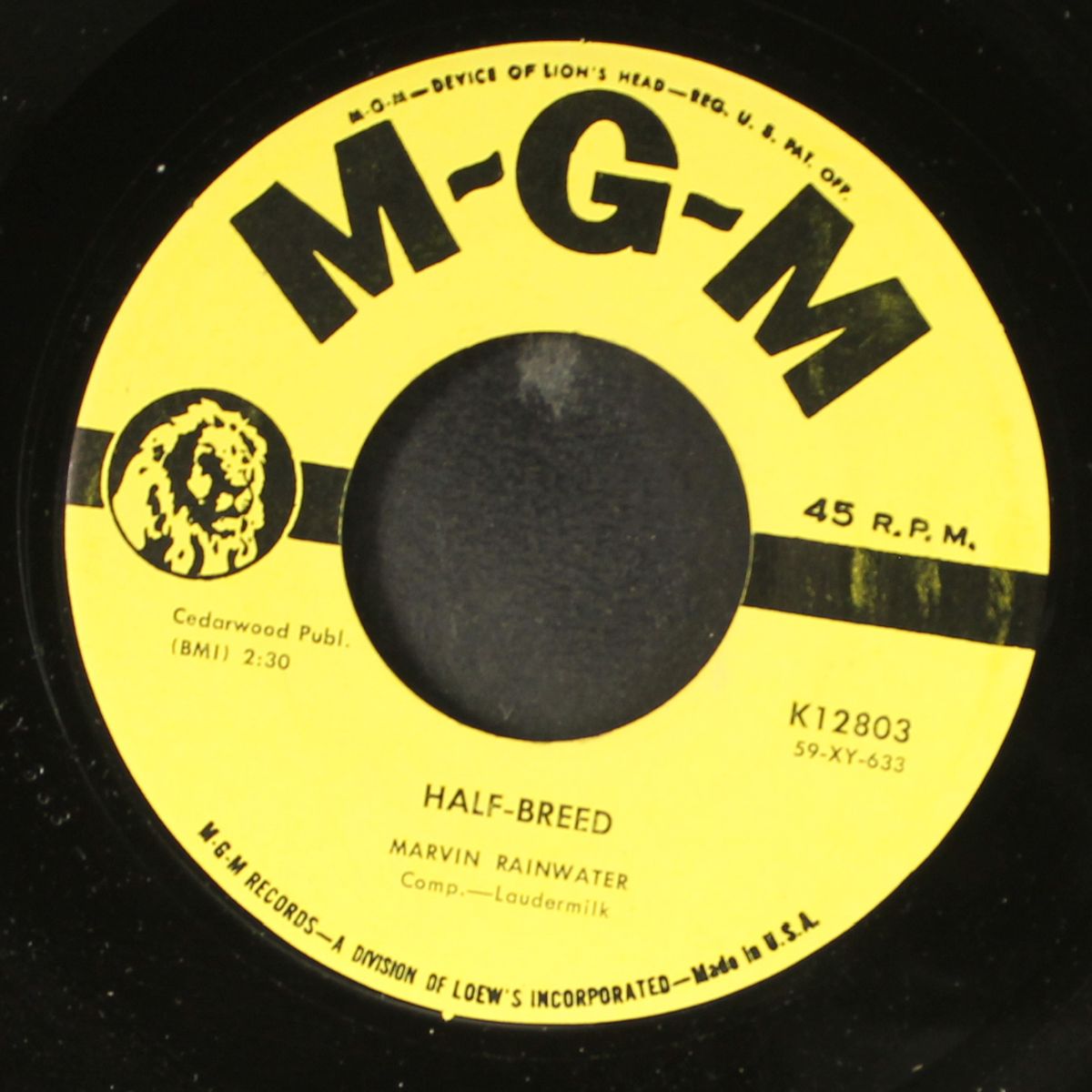 half-breed / a song of love by MARVIN RAINWATER