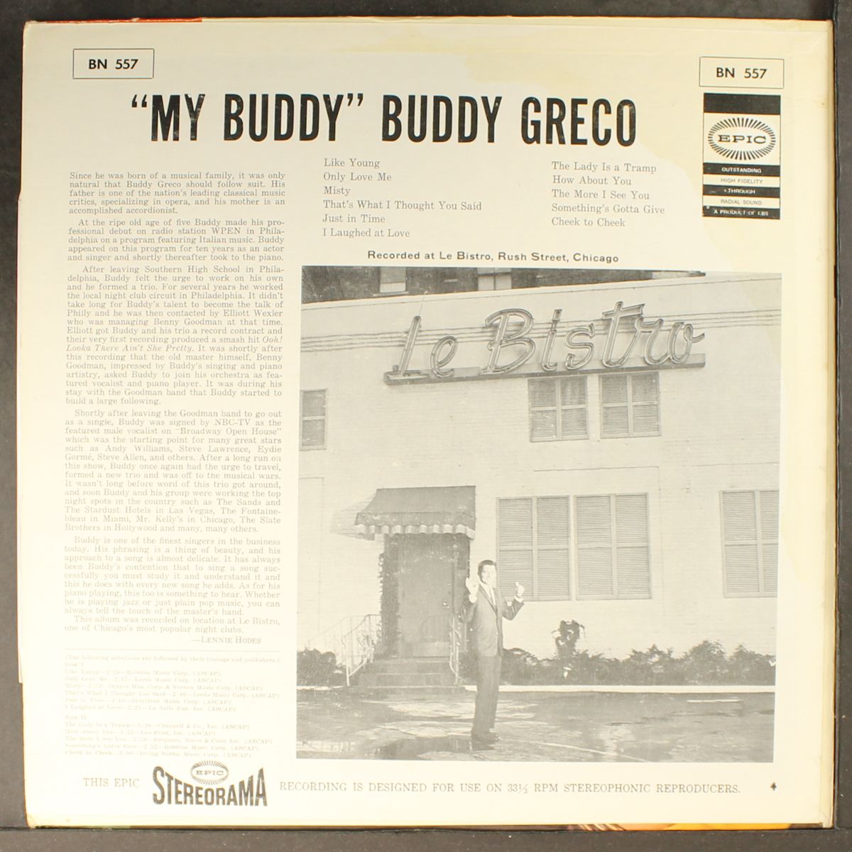 my buddy by BUDDY GRECO