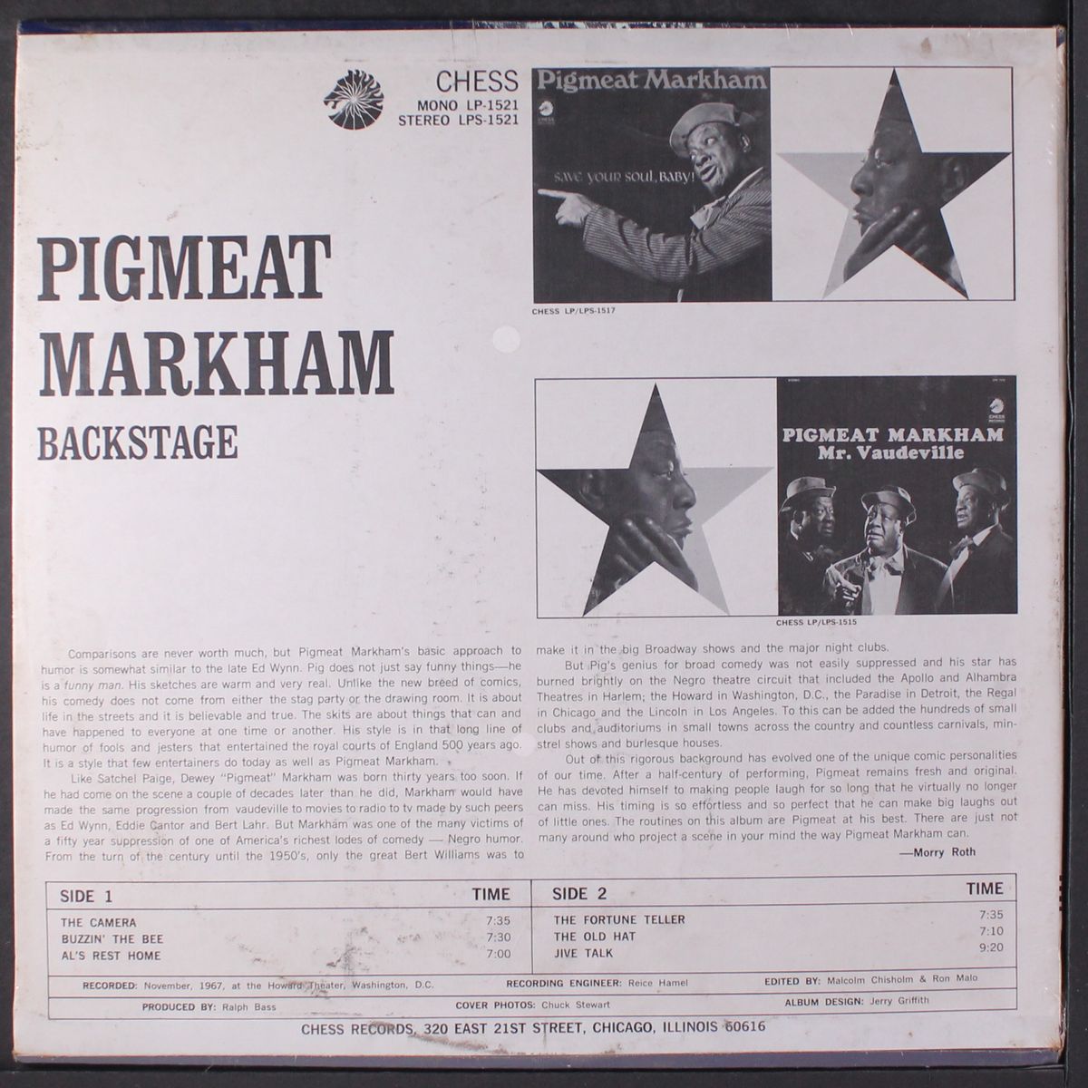 backstage by PIGMEAT MARKHAM