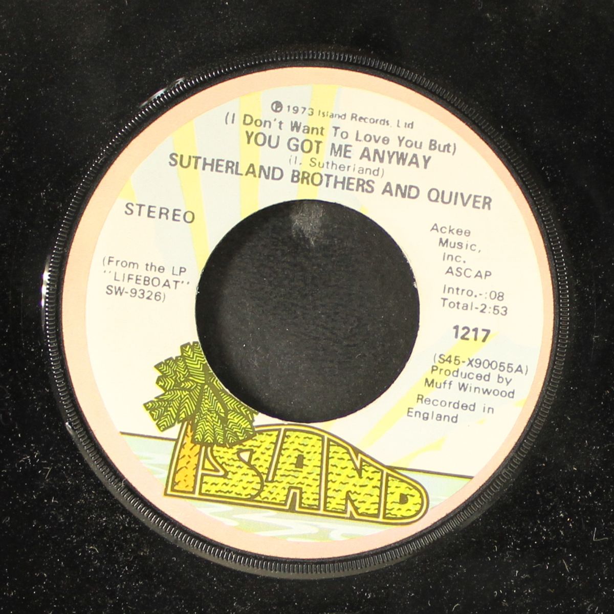 you got me anyway / rock and roll show by SUTHERLAND BROTHERS & QUIVER