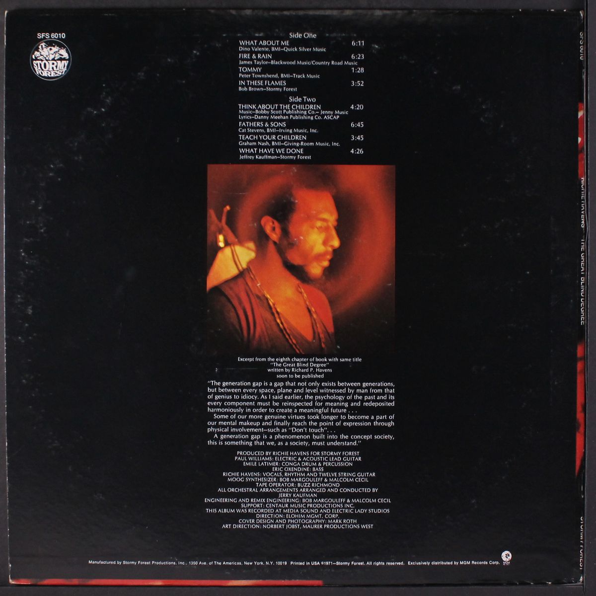 the great blind degree by RICHIE HAVENS