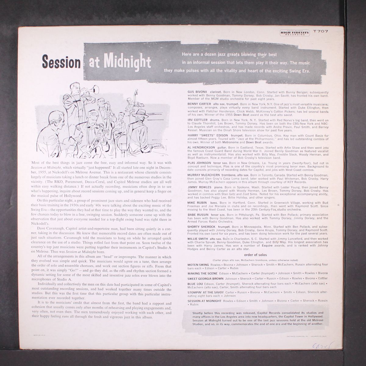 session at midnight by THE ALLSTARS