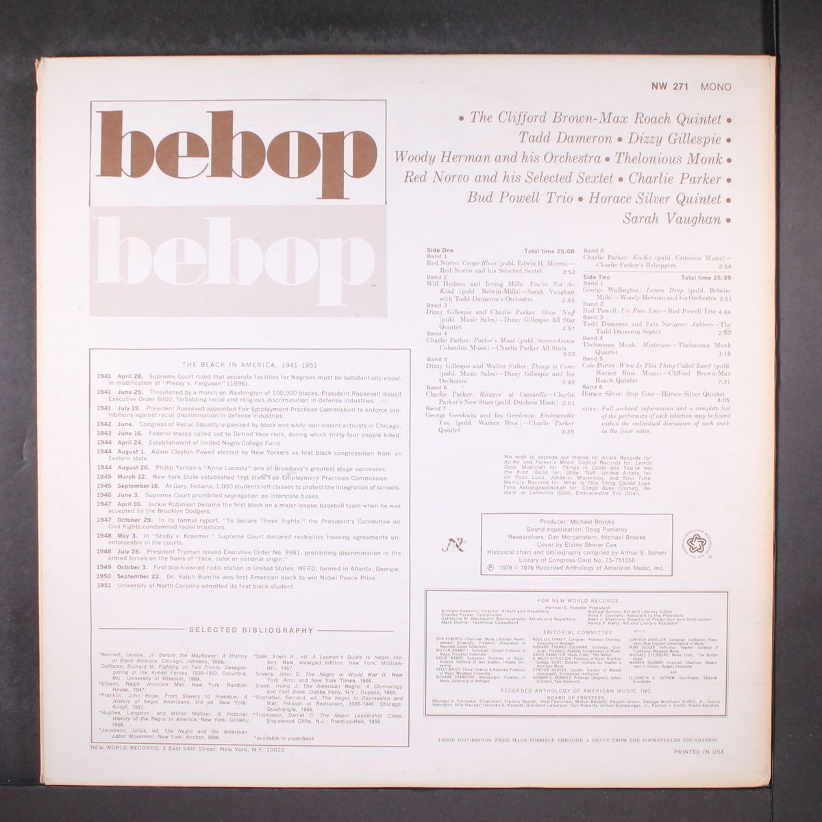 anthology of bebop by VARIOUS