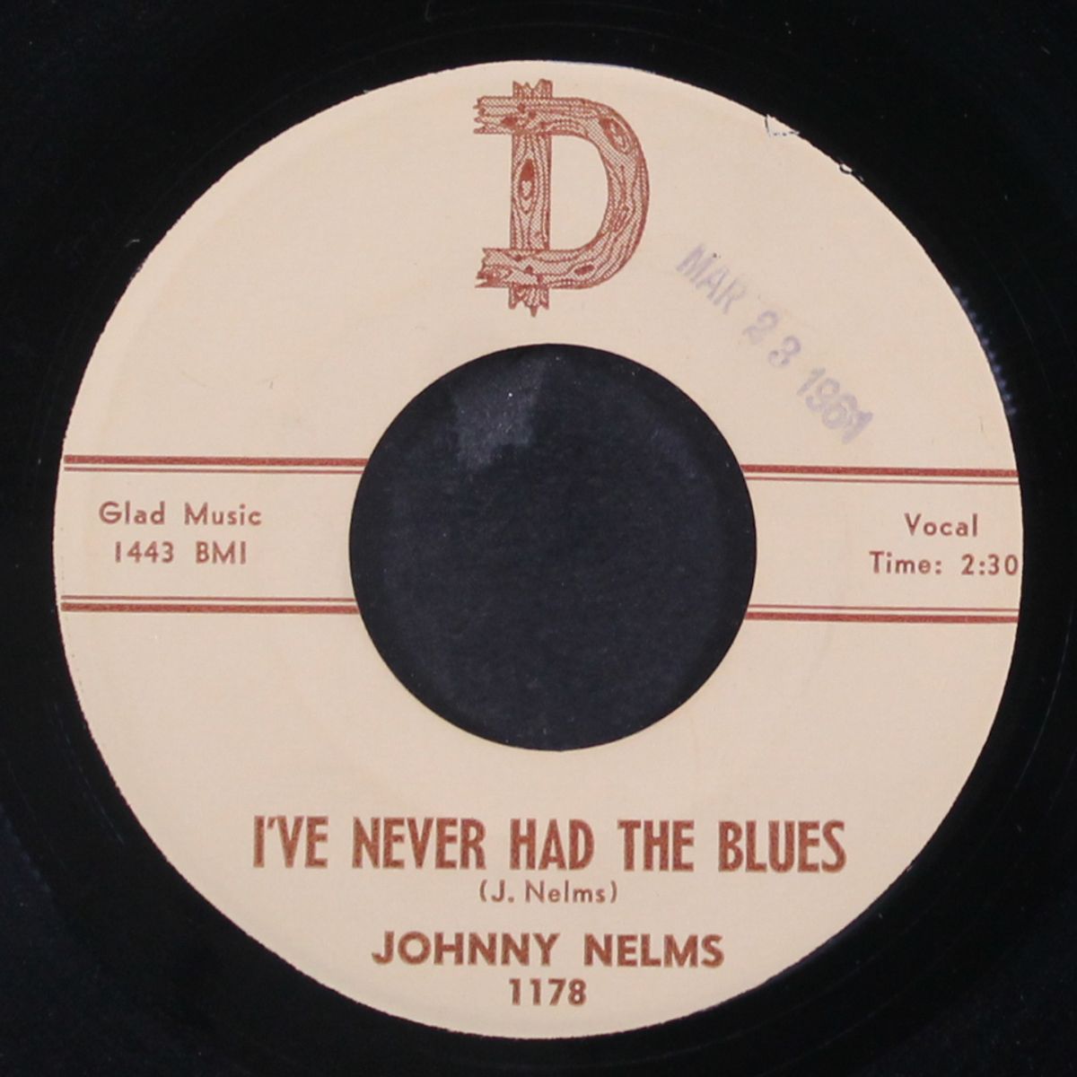 i've never had the blues / old broken heart by JOHNNY NELMS