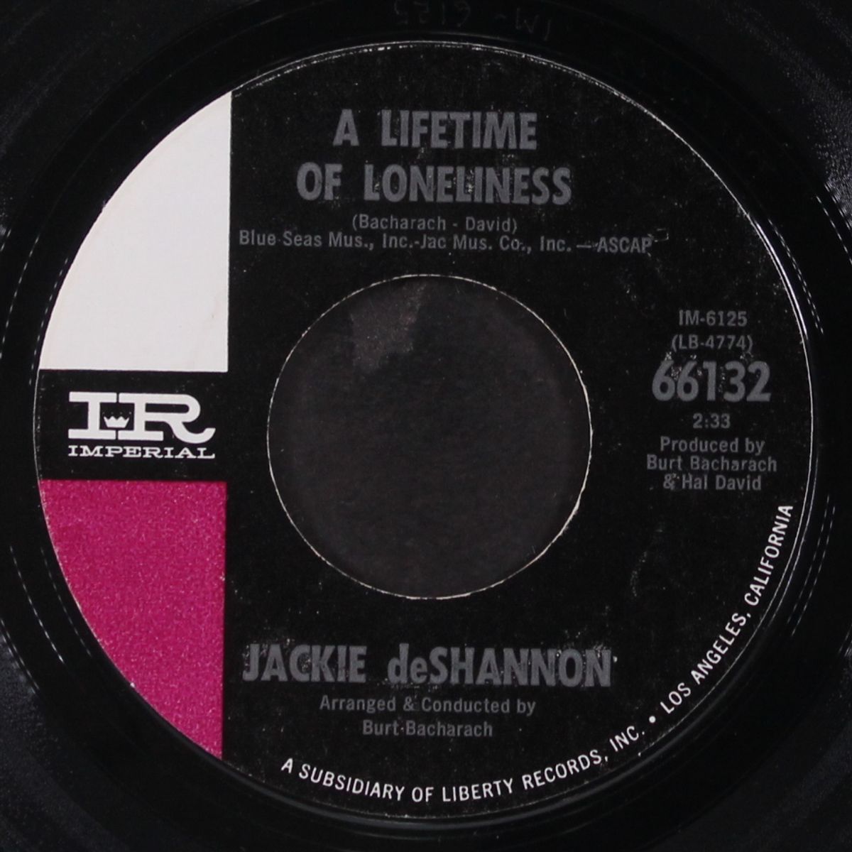 a lifetime of loneliness / don't turn your back on me by JACKIE DE SHANNON