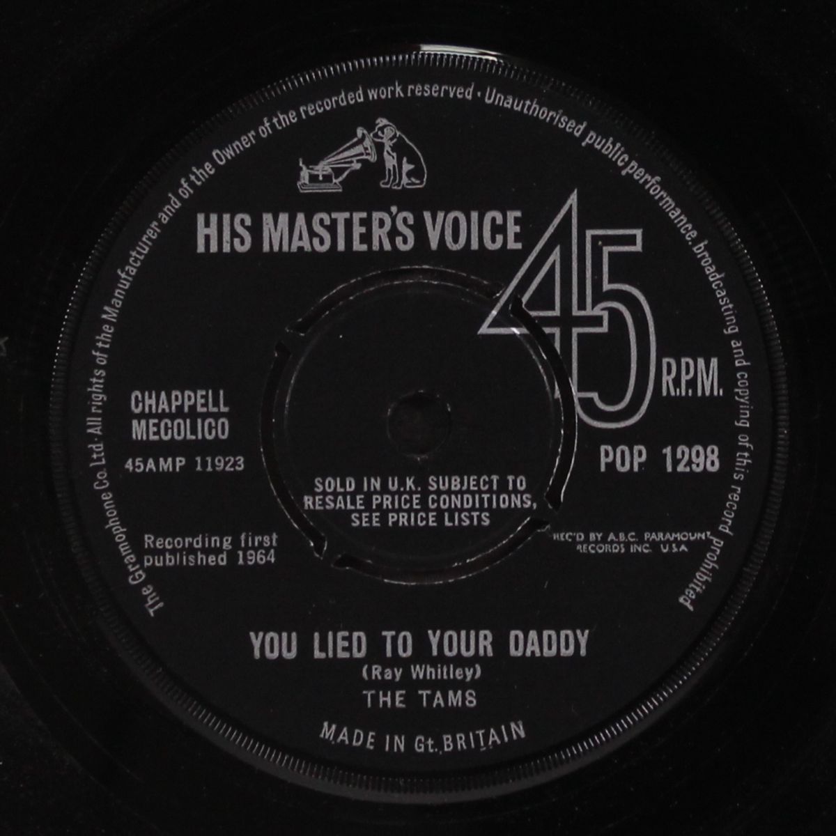 it's all right (you're just in love) / you lied to your daddy by TAMS