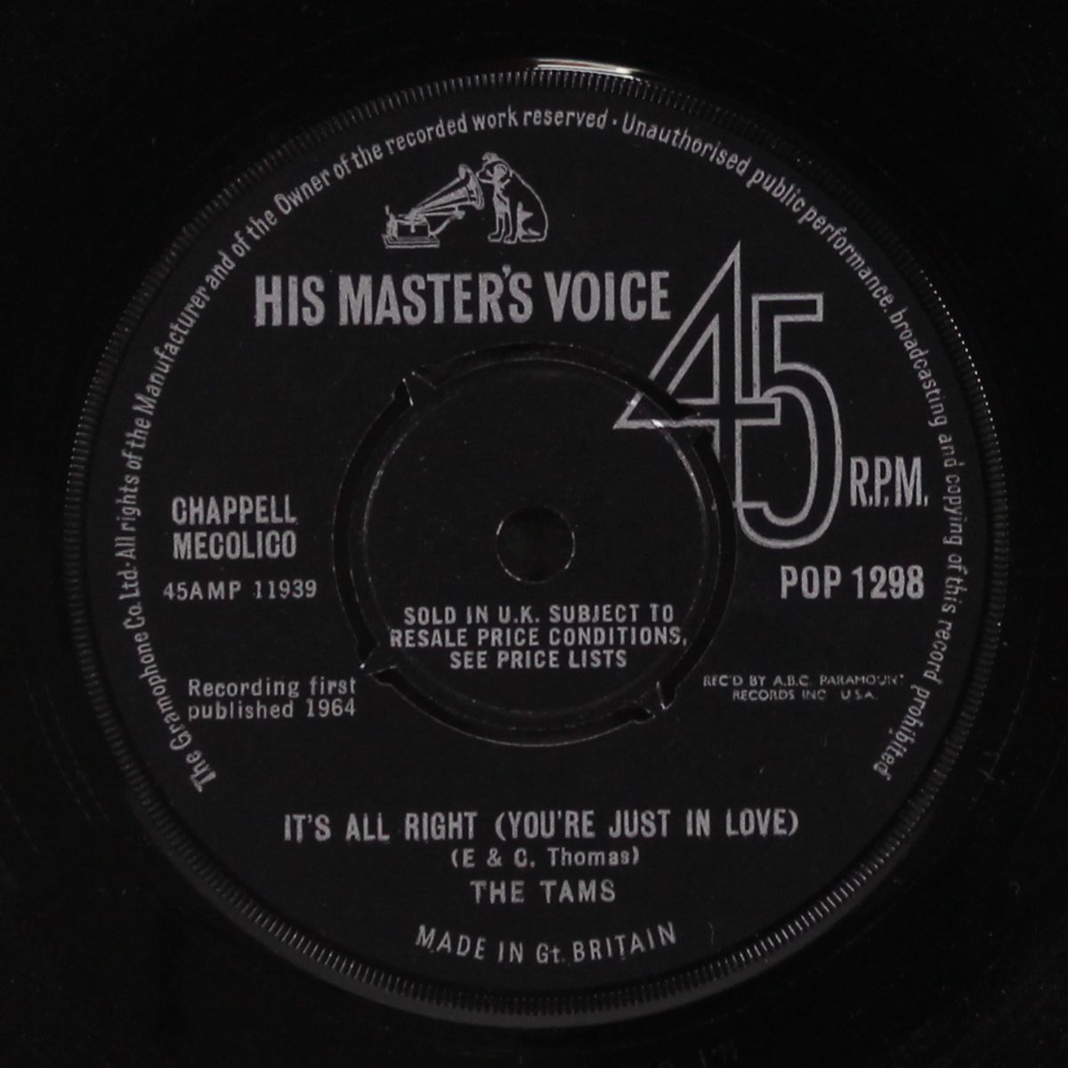 it's all right (you're just in love) / you lied to your daddy by TAMS