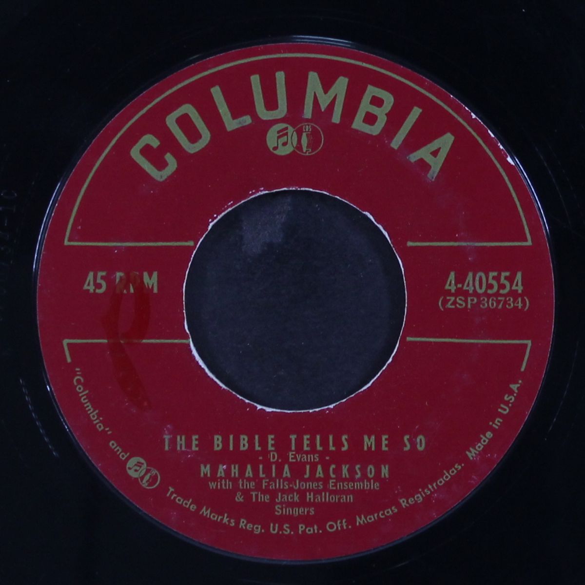 the bible tells me so / a satisfied mind by MAHALIA JACKSON