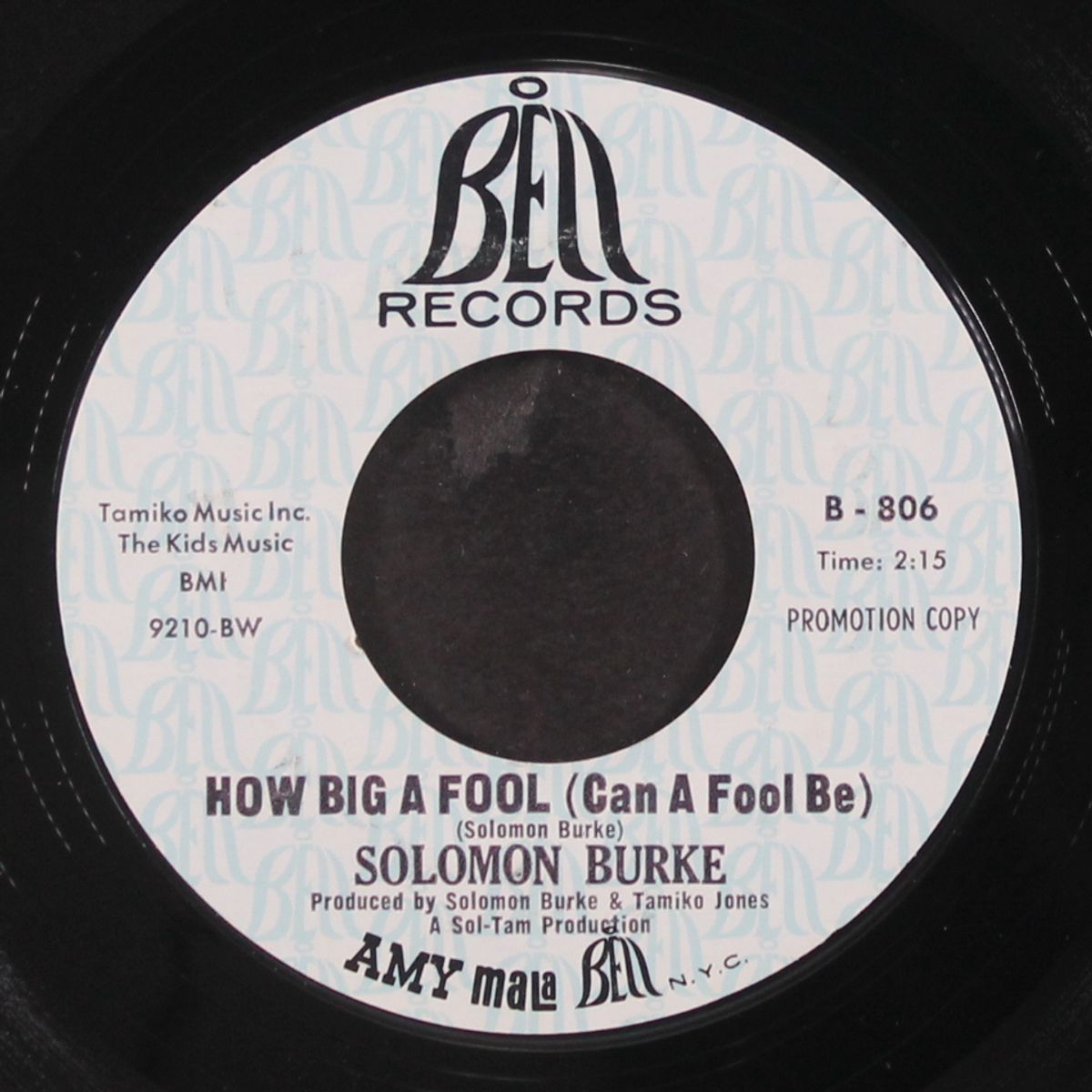 how big a fool / that lucky old sun by SOLOMON BURKE