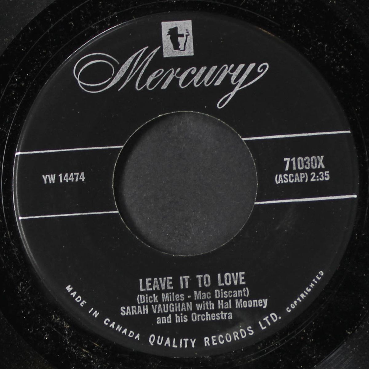 leave it to love by SARAH VAUGHAN