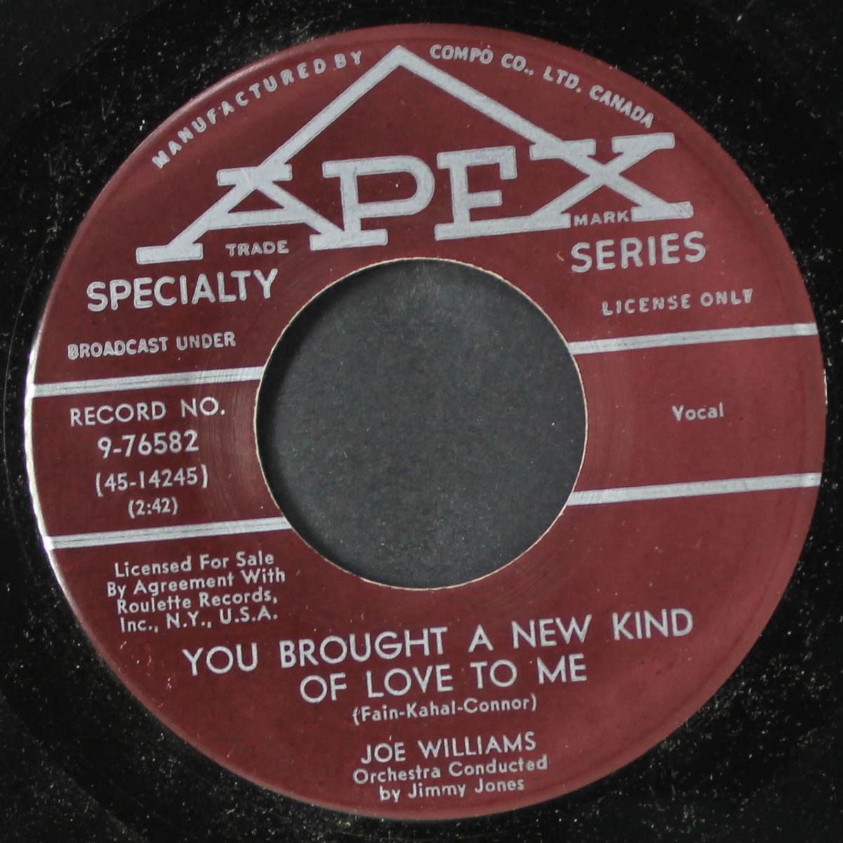 you brought a new kind of love to me / that kind of woman by JOE WILLIAMS