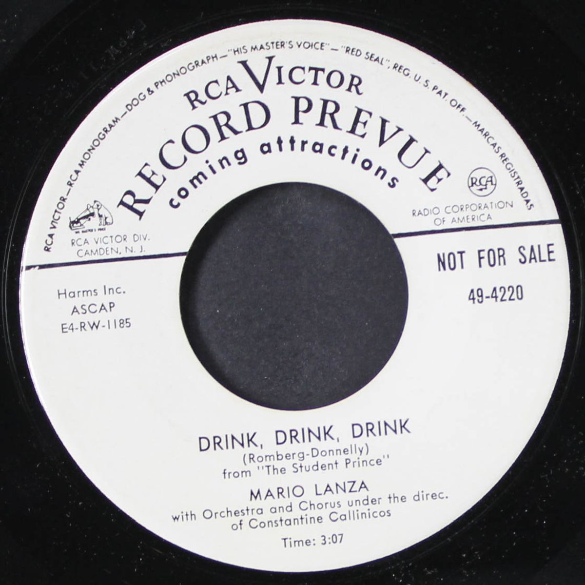 drink, drink, drink by MARIO LANZA