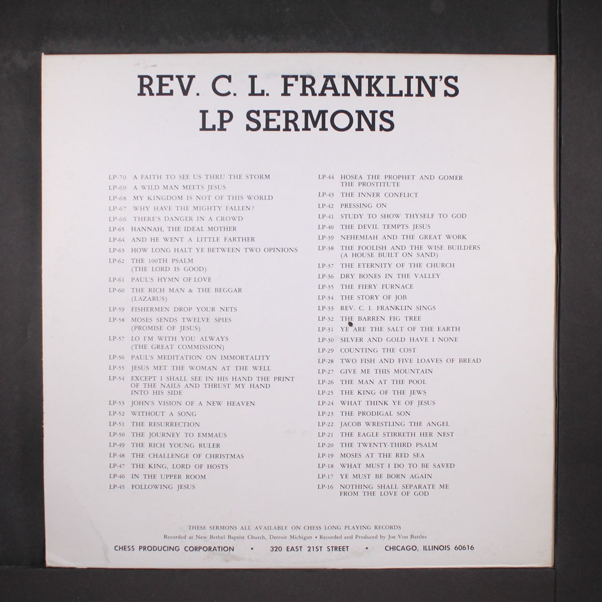 challenge of christmas by REV C.L. FRANKLIN
