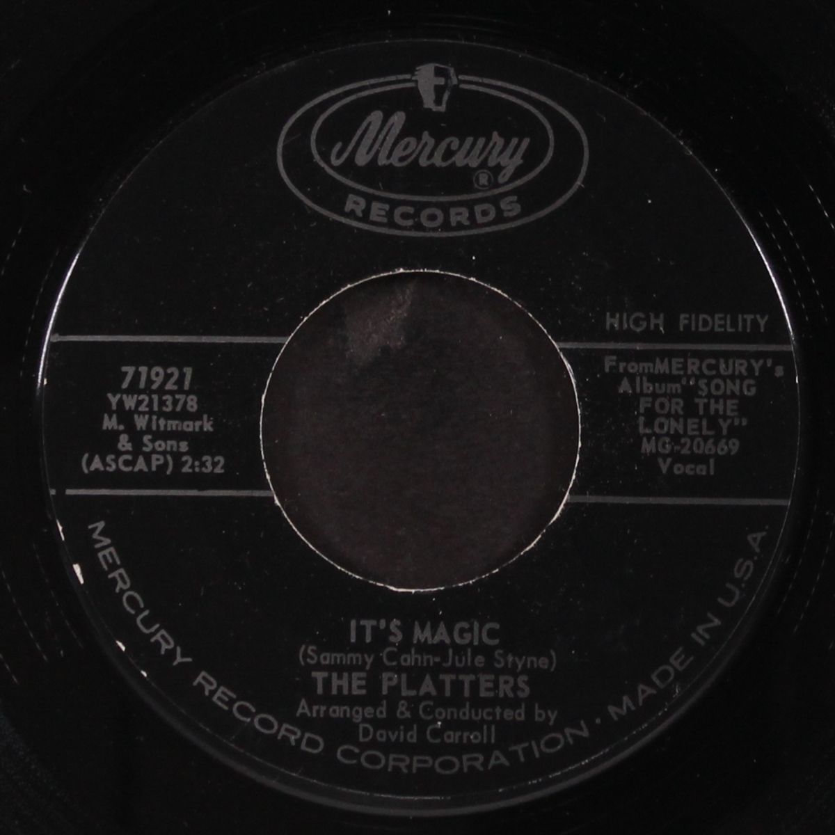 it's magic / reaching for a star by PLATTERS