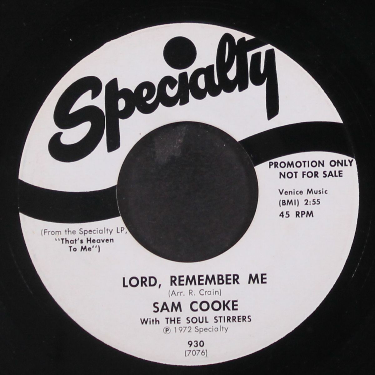 that's heaven to me / lord, remember me by SAM COOKE & SOUL STIRRERS