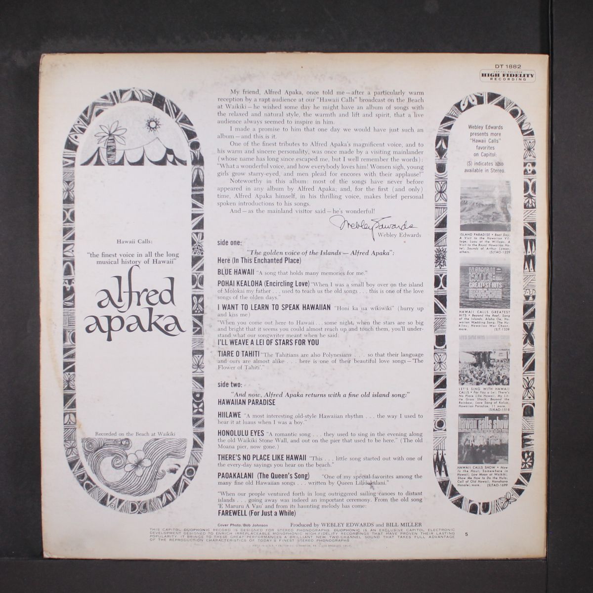 the golden voice of the islands by ALFRED APAKA