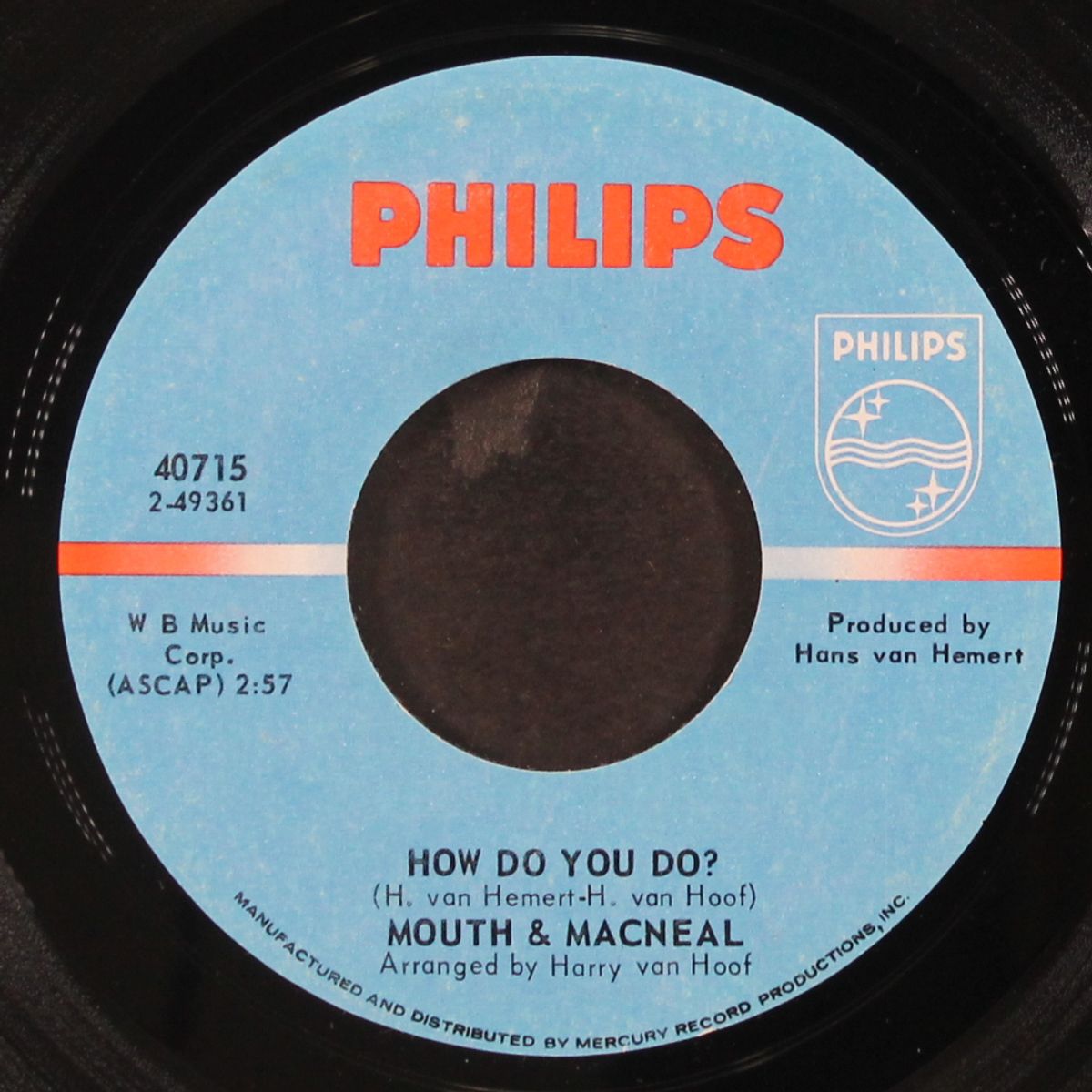 how do you do? / land of milk & honey by MOUTH & MACNEAL