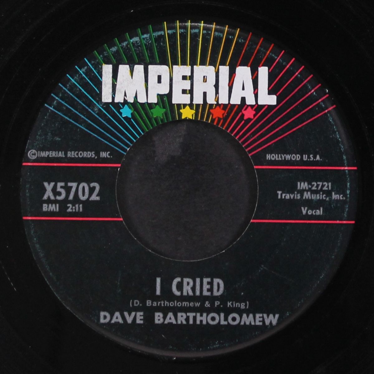 i cried / somebody new by DAVE BARTHOLOMEW