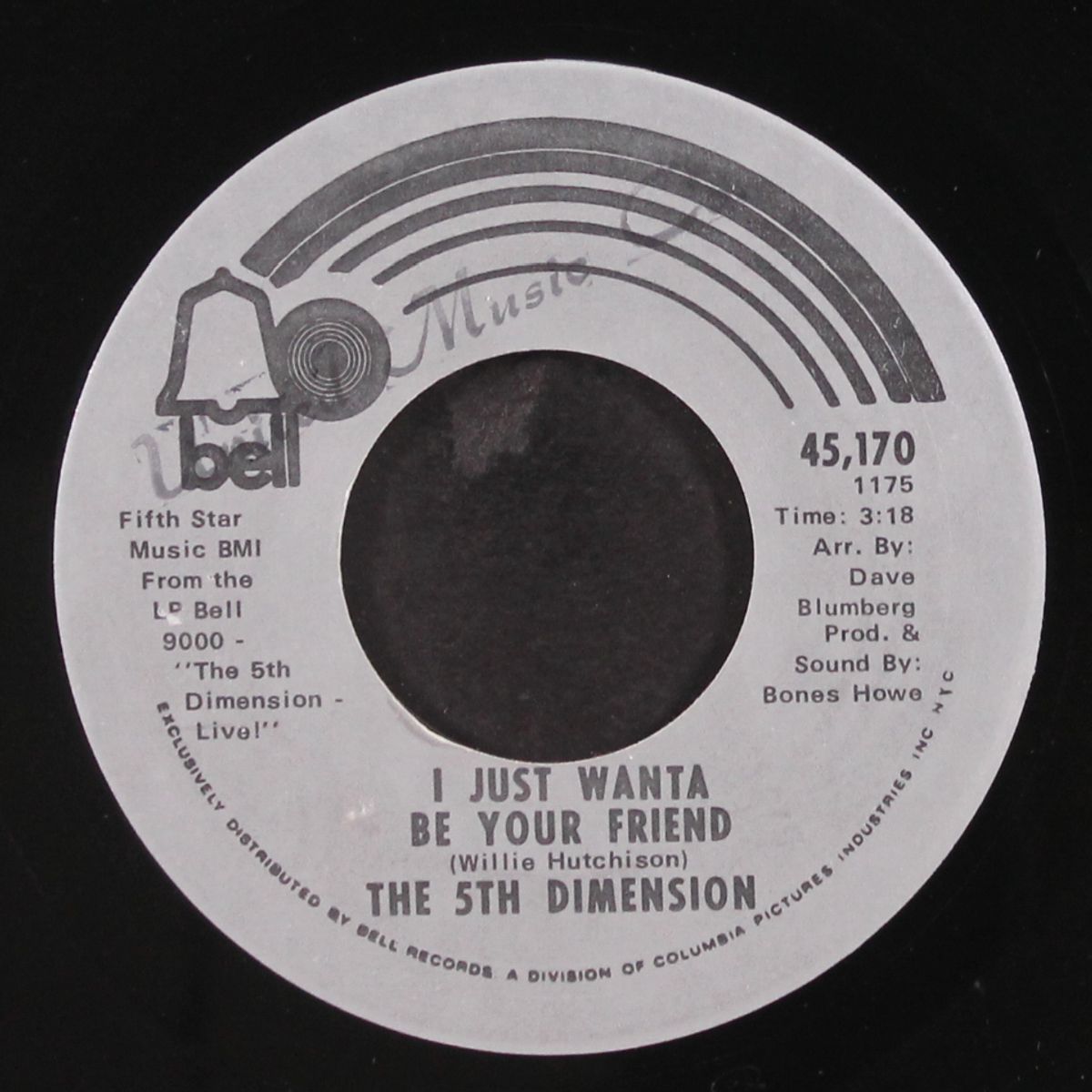 together let's find love / i just wanta be your friend by FIFTH DIMENSION