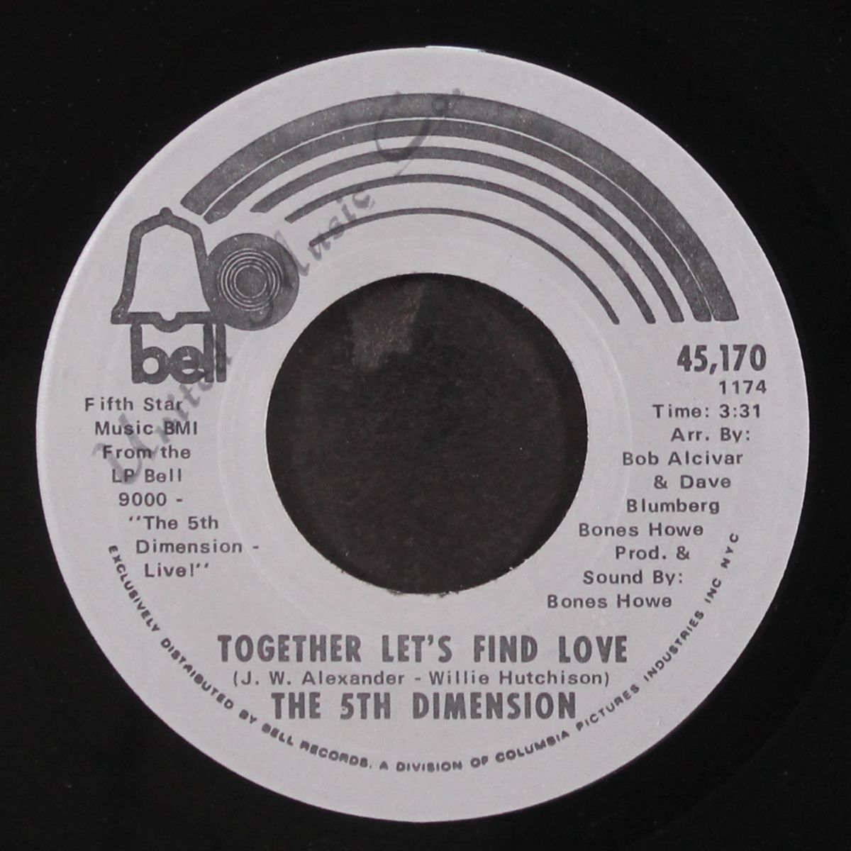 together let's find love / i just wanta be your friend by FIFTH DIMENSION