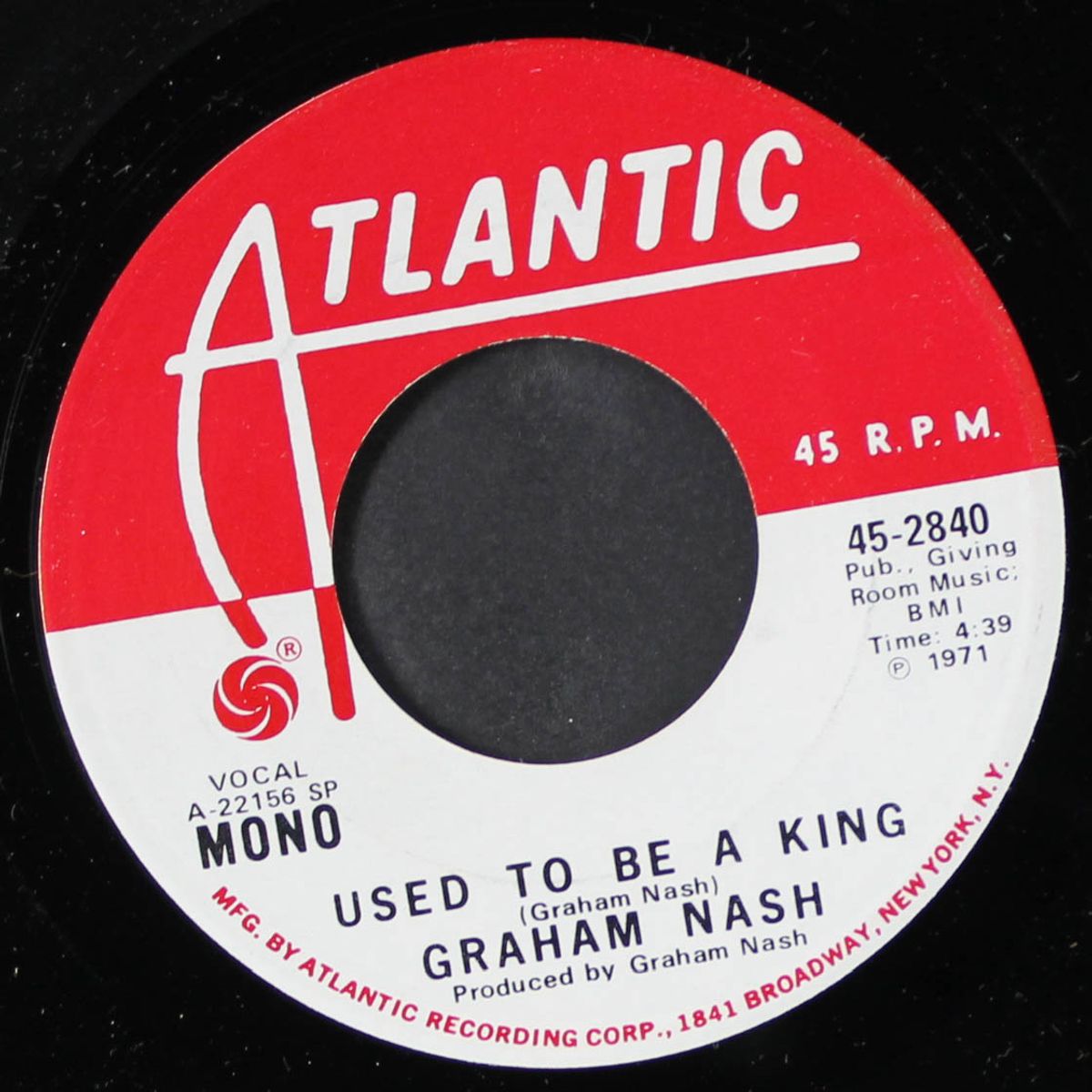 used to be a king / mono by GRAHAM NASH