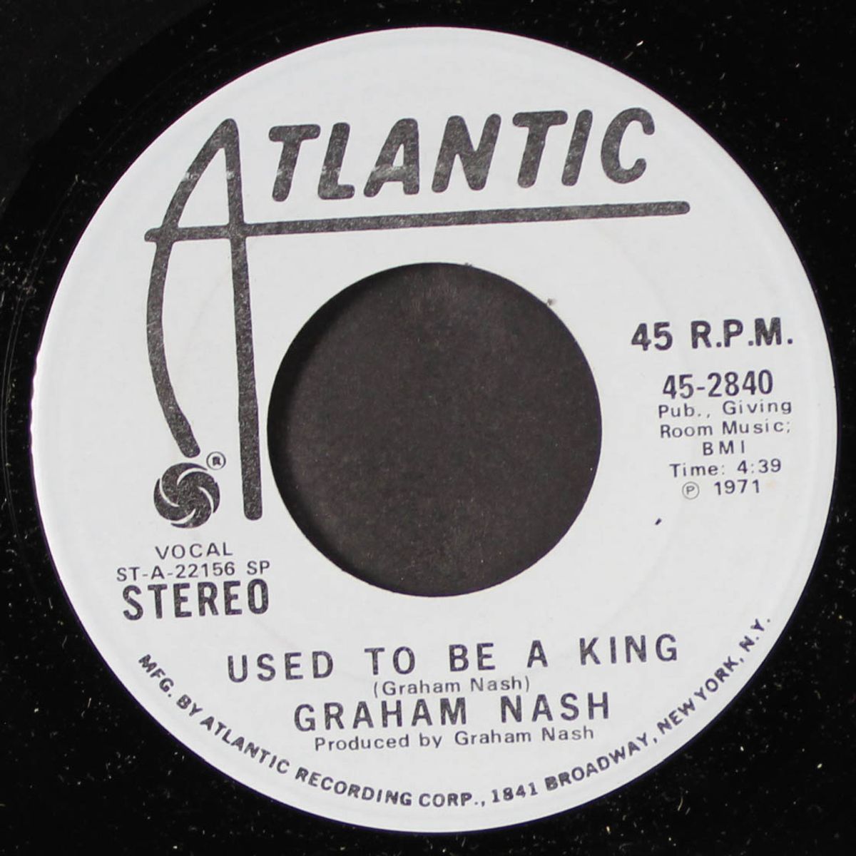 used to be a king / mono by GRAHAM NASH