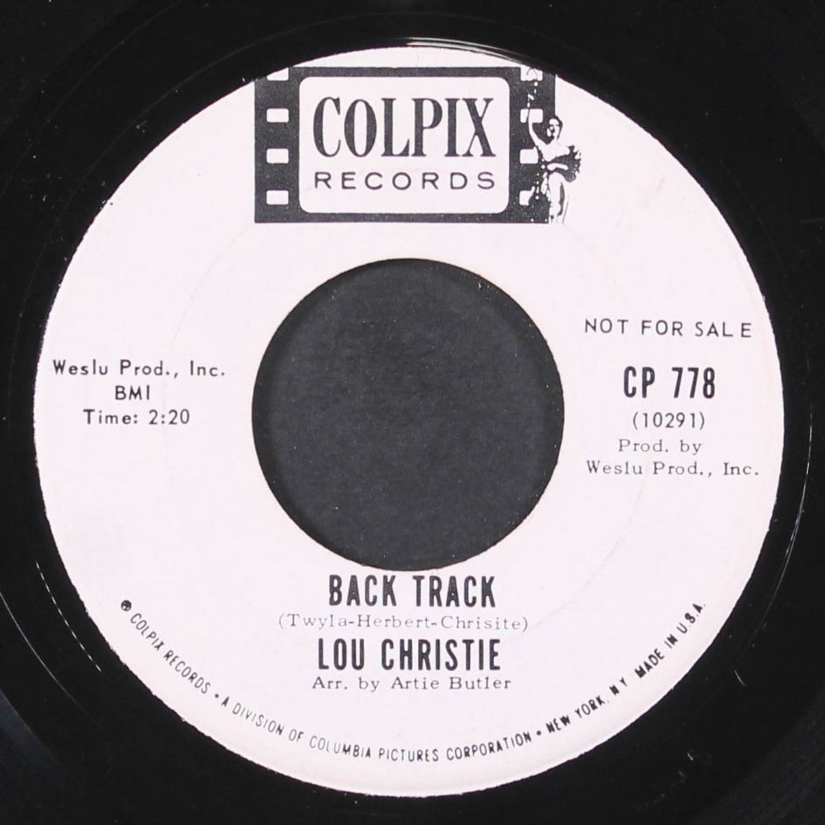 a teenager in love / back track by LOU CHRISTIE
