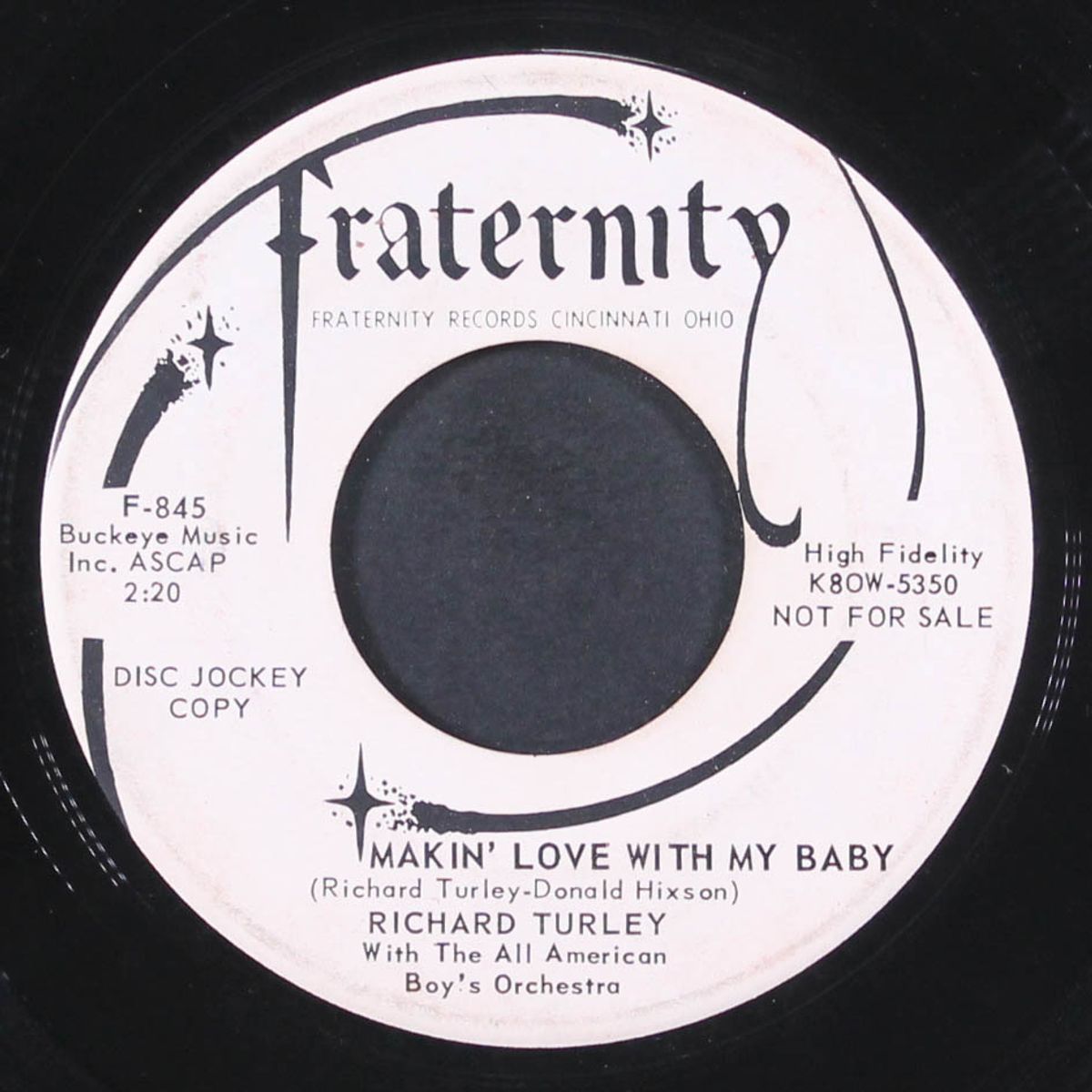 makin' love with my baby / all about ann by RICHARD TURLEY
