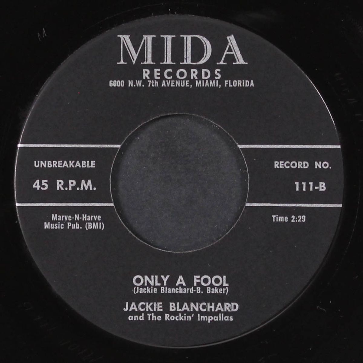 the king o' hearts / only a fool by JACKIE BLANCHARD